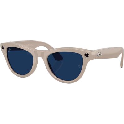 Rayban - Lunettes de soleil photochromiques connectées - Ray-Ban META Skyler - Gen 2 Shiny Chalky Grey/Transitions Sapphire - Beige Rayban - Lunettes de soleil photochromiques connectées - Ray-Ban META Skyler - Gen 2 Shiny Chalky Grey/Transitions Sapphire - Beige