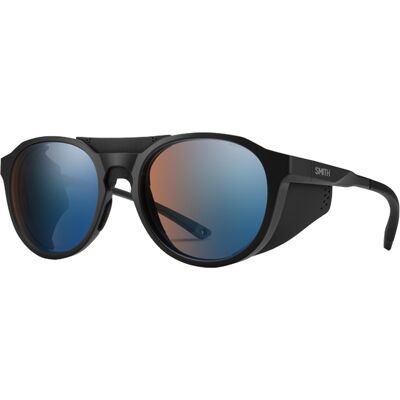 Smith - Lunettes de soleil photochromiques - Venture Matte Black ChromaPop Glacier Photochromic Copper Blue Mirror - Noir Smith - Lunettes de soleil photochromiques - Venture Matte Black ChromaPop Glacier Photochromic Copper Blue Mirror - Noir