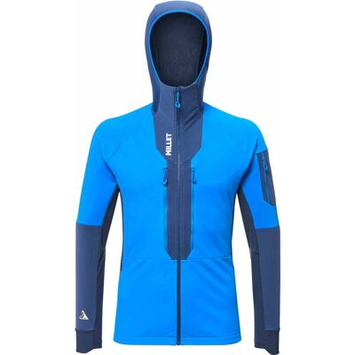 Millet - Veste de ski de randonnée - Pierra Ment Hoodie M Icon Blue Dark Denim pour Homme en Silicone - Taille S - Bleu Millet - Veste de ski de randonnée - Pierra Ment Hoodie M Icon Blue Dark Denim pour Homme en Silicone - Taille S - Bleu
