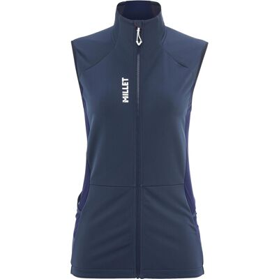 Millet - Veste de ski de randonnée - Pierra Ment Vest W Saphir pour Femme en Silicone - Taille S - Navy Millet - Veste de ski de randonnée - Pierra Ment Vest W Saphir pour Femme en Silicone - Taille S - Navy