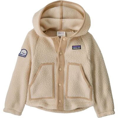 Patagonia - Polaire à col montant - Baby Retro Pile Jkt Live Simply Whale Patch: Dark Natural - Taille Enfant 3 ans - Beige Patagonia - Polaire à col montant - Baby Retro Pile Jkt Live Simply Whale Patch: Dark Natural - Taille Enfant 3 ans - Beige