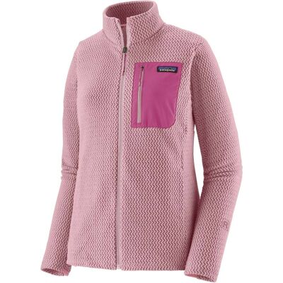 Patagonia - Polaire de ski de randonnée à col zippé - W's R1 Air Jkt Quiet Violet pour Femme - Taille M Patagonia - Polaire de ski de randonnée à col zippé - W's R1 Air Jkt Quiet Violet pour Femme - Taille M