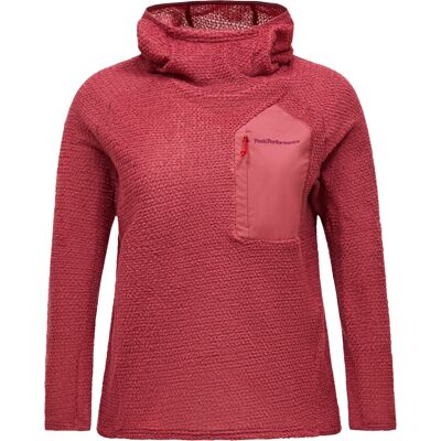 Peak Performance - Polaire ultralégère zippée en Polartec® Alpha® - W Freelight Alpha Hood Wild Rouge pour Femme - Taille S Peak Performance - Polaire ultralégère zippée en Polartec® Alpha® - W Freelight Alpha Hood Wild Rouge pour Femme - Taille S