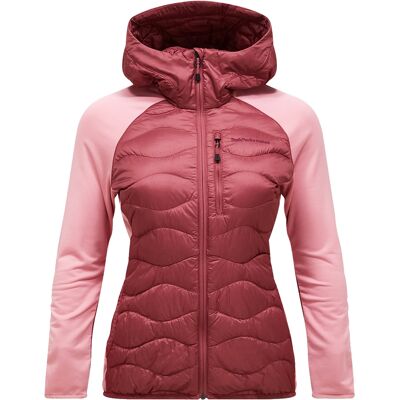 Peak Performance - Doudoune coupe-vent et déperlante - W Helium Down Hybrid Hood Wild Rouge Warm Blush pour Femme - Taille M - Rose Peak Performance - Doudoune coupe-vent et déperlante - W Helium Down Hybrid Hood Wild Rouge Warm Blush pour Femme - Taille M - Rose
