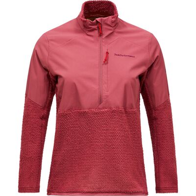 Peak Performance - Polaire zippée en Polartec Alpha® - W Freelight Alpha Half Zip Wild Rouge pour Femme - Taille S Peak Performance - Polaire zippée en Polartec Alpha® - W Freelight Alpha Half Zip Wild Rouge pour Femme - Taille S