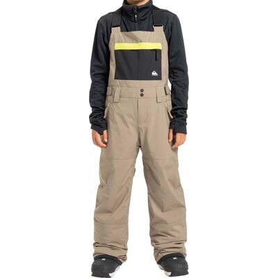 Quiksilver - Salopette de ski - Mash Up Youth Bib Fallen Rock - Taille Enfant 14 ans - Beige Quiksilver - Salopette de ski - Mash Up Youth Bib Fallen Rock - Taille Enfant 14 ans - Beige
