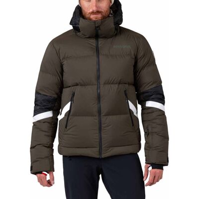 Rossignol - Veste de ski imperméable en duvet - Daille Down Jacket Olive Shadow pour Homme - Taille M - Kaki Rossignol - Veste de ski imperméable en duvet - Daille Down Jacket Olive Shadow pour Homme - Taille M - Kaki
