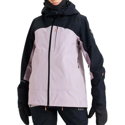 Roxy - Veste 3 couches en GORE-TEX - Gore-Tex Lunalite 3L Jacket Nirvana pour Femme - Taille XS - Rose Roxy - Veste 3 couches en GORE-TEX - Gore-Tex Lunalite 3L Jacket Nirvana pour Femme - Taille XS - Rose