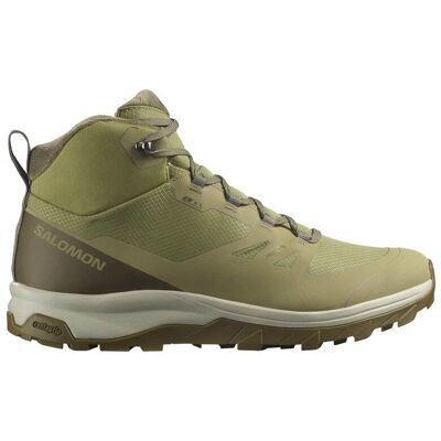 Salomon - Chaussures de randonnée hivernales - Outsnap CSWP M Aloe/Stone Gray pour Homme - Taille 42 - Gris Salomon - Chaussures de randonnée hivernales - Outsnap CSWP M Aloe/Stone Gray pour Homme - Taille 42 - Gris