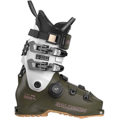 Salomon - Chaussures de ski all-mountain - Shift Alpha Boa 115 W pour Femme en Aluminium - Taille 38-39 - Vert Salomon - Chaussures de ski all-mountain - Shift Alpha Boa 115 W pour Femme en Aluminium - Taille 38-39 - Vert