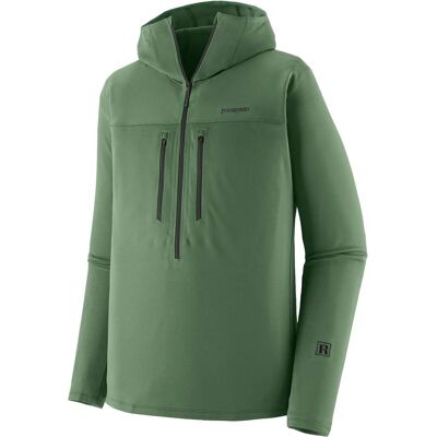 Patagonia - Polaire ultralégère et respirante zippée - M's R1 Ultralight Hoody Canopy Green pour Homme - Taille M - Vert Patagonia - Polaire ultralégère et respirante zippée - M's R1 Ultralight Hoody Canopy Green pour Homme - Taille M - Vert