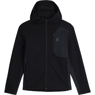 Spyder - Veste polaire à capuche - Bandit Hooded Jacket Black pour Homme - Taille M - Noir Spyder - Veste polaire à capuche - Bandit Hooded Jacket Black pour Homme - Taille M - Noir