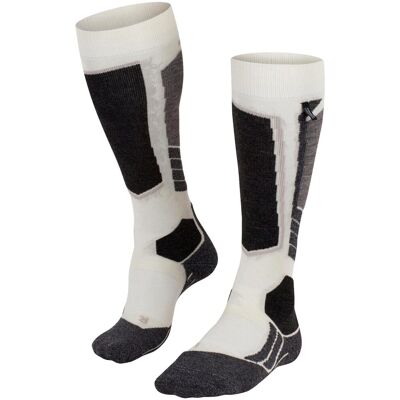 Falke - Chaussettes de ski - SK2 Intermediate Cashmere W Woolwhite pour Femme en Laine - Taille 41-42 - Blanc Falke - Chaussettes de ski - SK2 Intermediate Cashmere W Woolwhite pour Femme en Laine - Taille 41-42 - Blanc