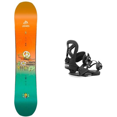 Jones - Packs (snowboard + fix) - Snowboard - Pack Youth Prodigy 2025 en Bois - Vert Jones - Packs (snowboard + fix) - Snowboard - Pack Youth Prodigy 2025 en Bois - Vert