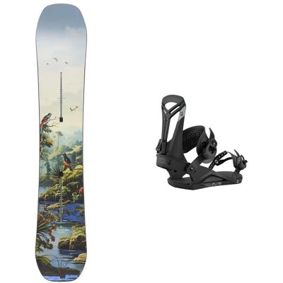 Burton - Packs (snowboard + fix) - Snowboard all mountain - Pack Custom Jungle 2026 pour Homme - Vert Burton - Packs (snowboard + fix) - Snowboard all mountain - Pack Custom Jungle 2026 pour Homme - Vert