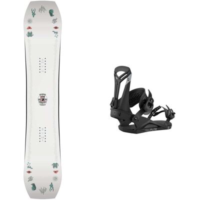Jones - Packs (snowboard + fix) - Snowboard freestyle - Pack Tweaker Women's 2026 pour Femme en Bois - Blanc Jones - Packs (snowboard + fix) - Snowboard freestyle - Pack Tweaker Women's 2026 pour Femme en Bois - Blanc
