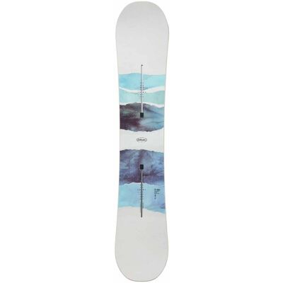 Burton - Snowboard all mountain - Cultivator Watercolor 2026 en Bois - Taille 135 cm - Blanc Burton - Snowboard all mountain - Cultivator Watercolor 2026 en Bois - Taille 135 cm - Blanc
