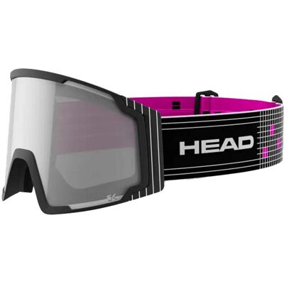 Head - Masque de ski - Neves Pro 5K Race Vis RD + SL en Silicone - Taille M - Noir Head - Masque de ski - Neves Pro 5K Race Vis RD + SL en Silicone - Taille M - Noir