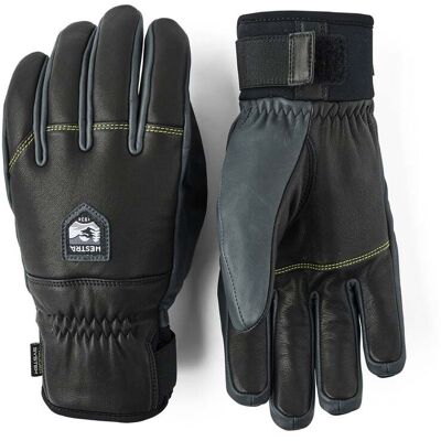 Hestra - Gants de ski en cuir - Omni Trigger Glove Black/Grey en Cuir - Taille 7 - Noir Hestra - Gants de ski en cuir - Omni Trigger Glove Black/Grey en Cuir - Taille 7 - Noir