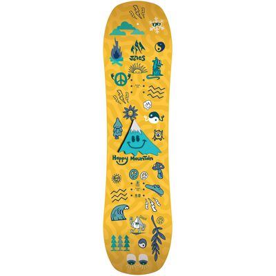Jones - Pack snowboard - Happy Mountain Package 2026 en Nylon - Taille Enfant 90 cm - Orange Jones - Pack snowboard - Happy Mountain Package 2026 en Nylon - Taille Enfant 90 cm - Orange