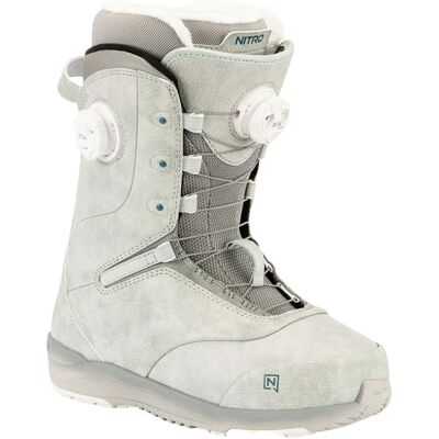 Nitro - Boots de snowboard all-mountain - Crown Boa Light Grey pour Femme - Taille 40 2/3 - Gris Nitro - Boots de snowboard all-mountain - Crown Boa Light Grey pour Femme - Taille 40 2/3 - Gris