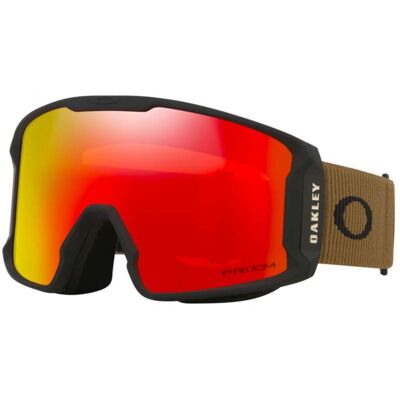Oakley - Masque de ski - Line Miner L Army Green Corduroy Prizm Torch en Silicone - Marron Oakley - Masque de ski - Line Miner L Army Green Corduroy Prizm Torch en Silicone - Marron