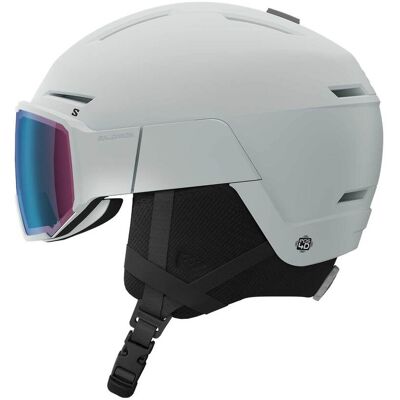 Salomon - Casque à visière photochromique - Osmo Pro Sigma Photo Ice Flow - Taille M - Blanc Salomon - Casque à visière photochromique - Osmo Pro Sigma Photo Ice Flow - Taille M - Blanc