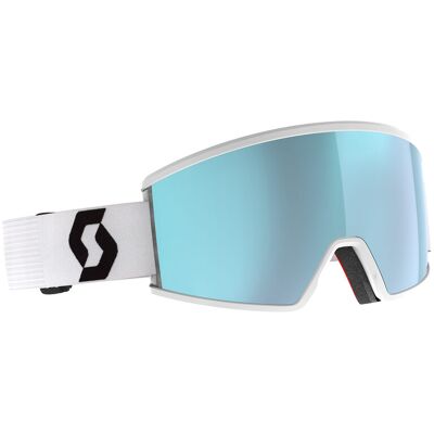 Scott - Masque de ski - Ambit Compact Mineral White/Black AMP Ice Chrome S2 en Silicone - Blanc Scott - Masque de ski - Ambit Compact Mineral White/Black AMP Ice Chrome S2 en Silicone - Blanc