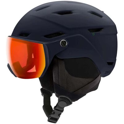 Smith - Casque de ski/snowboard - Survey Eu Matte Midnight Navy Chromapop Everyday Red Mirror - Taille 51-55 cm Smith - Casque de ski/snowboard - Survey Eu Matte Midnight Navy Chromapop Everyday Red Mirror - Taille 51-55 cm