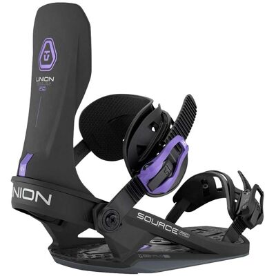 Union - Fixations de snowboard all-mountain freeride - Source Pro Black pour Homme en Aluminium - Taille 43,5-46 - Noir Union - Fixations de snowboard all-mountain freeride - Source Pro Black pour Homme en Aluminium - Taille 43,5-46 - Noir