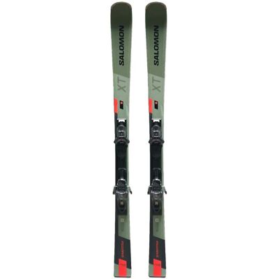 Salomon - Packs (skis + fix) - Skis de piste - S/Max 8 XT + E M11 Black/Grey en Titane - Taille 163 cm - Vert Salomon - Packs (skis + fix) - Skis de piste - S/Max 8 XT + E M11 Black/Grey en Titane - Taille 163 cm - Vert