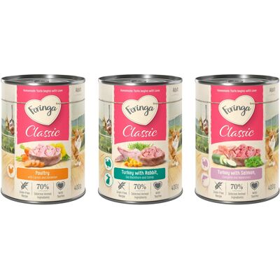 24x400g lot mixte I (3 saveurs) Feringa Classic Meat Menu nourriture humide pour chat 24x400g lot mixte I (3 saveurs) Feringa Classic Meat Menu nourriture humide pour chat