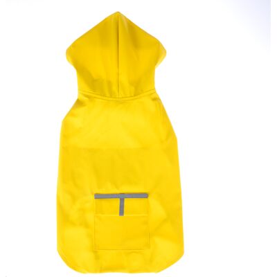 zooplus Basics Imperméable pour chiens jaune, 30cm dos chien zooplus Basics Imperméable pour chiens jaune, 30cm dos chien