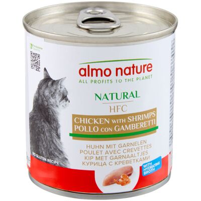 Almo Nature HFC 6x280g HFC Almo Nature poulet, crevettes - Pâtée pour chat Almo Nature HFC 6x280g HFC Almo Nature poulet, crevettes - Pâtée pour chat
