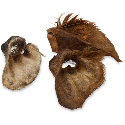 240g High Valley Oreilles de bœuf avec poils Wolf of Wilderness - Friandises pour chien 240g High Valley Oreilles de bœuf avec poils Wolf of Wilderness - Friandises pour chien