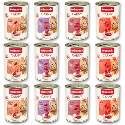 12x400g Adult création au bœuf Animonda Carny - Pâtée pour chat 12x400g Adult création au bœuf Animonda Carny - Pâtée pour chat