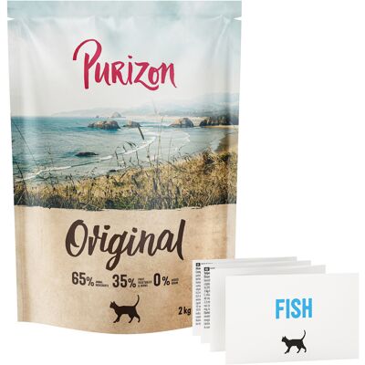 2kg Purizon Original Poisson - sans céréales croquettes pour chat 2kg Purizon Original Poisson - sans céréales croquettes pour chat