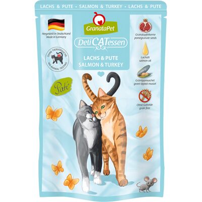 12x85g DeliCatessen GranataPet saumon, dinde pour chat 12x85g DeliCatessen GranataPet saumon, dinde pour chat