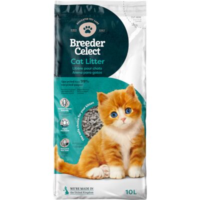 Litière pour chat en papier recyclé Fibrecycle - 10 L Litière pour chat en papier recyclé Fibrecycle - 10 L