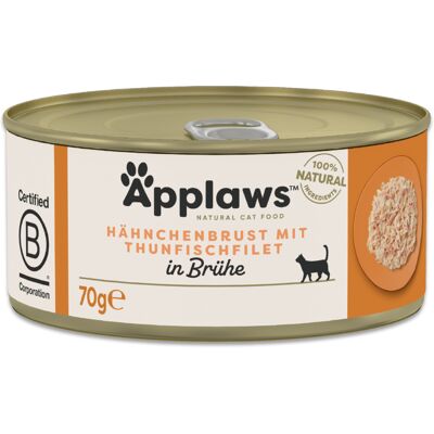 6x70g Applaws blanc de poulet avec filet de thon - Pâtée pour chat 6x70g Applaws blanc de poulet avec filet de thon - Pâtée pour chat