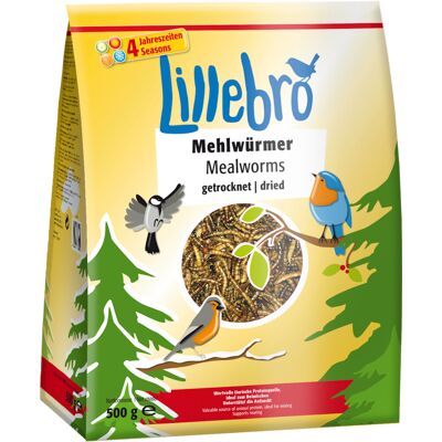 Lillebro Vers de farine séchés pour oiseaux - Nourriture toute l'année Lillebro Vers de farine séchés pour oiseaux - Nourriture toute l'année