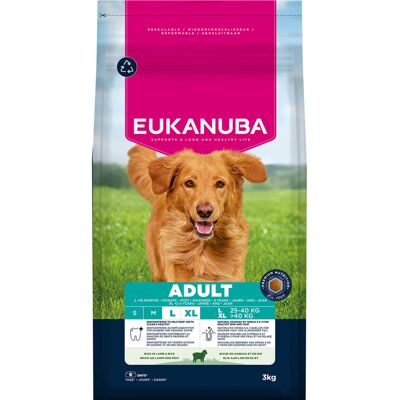 3kg Eukanuba Premium Nutrition Adult Large & Giant Breed agneau & riz nourriture sèche pour chiens 3kg Eukanuba Premium Nutrition Adult Large & Giant Breed agneau & riz nourriture sèche pour chiens