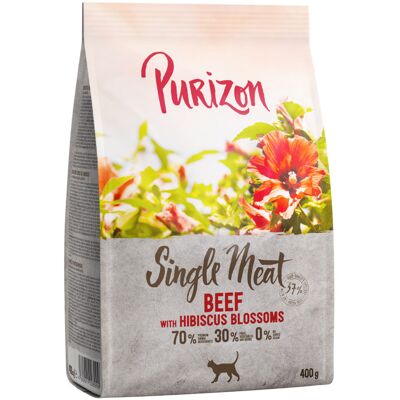 Purizon Single Meat bœuf, fleurs d'hibiscus pour chat - 400 g Purizon Single Meat bœuf, fleurs d'hibiscus pour chat - 400 g