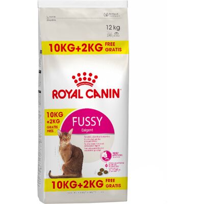 10kg Fussy Exigent Royal Canin Croquettes pour chat + 2kg offerts ! 10kg Fussy Exigent Royal Canin Croquettes pour chat + 2kg offerts !