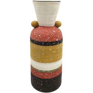 Vase de Décoration Maison Signes Grimalt - Multicolore, 28x10x10cm - Céramique Vase de Décoration Maison Signes Grimalt - Multicolore, 28x10x10cm - Céramique