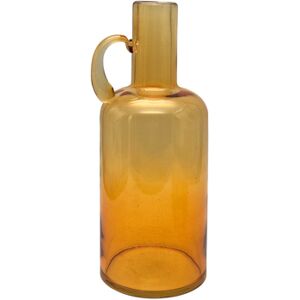 Vase en Verre Orange Signes Grimalt - 32x12x12cm Décoration Maison Vase en Verre Orange Signes Grimalt - 32x12x12cm Décoration Maison