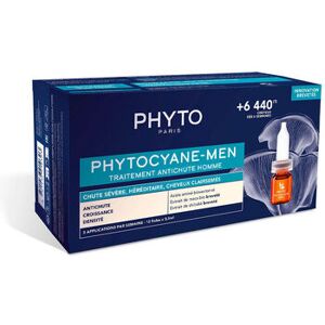 Traitement Anti-Chute Phyto Phytocyane-Homme - 12 Ampoules Traitement Anti-Chute Phyto Phytocyane-Homme - 12 Ampoules