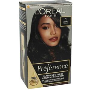 L\'Oreal Paris - Preference 1 Napoli - Noir - Coloration cheveux L\'Oreal Paris - Preference 1 Napoli - Noir - Coloration cheveux
