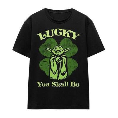 Star Wars - Lucky Yoda St Patricks Day - Noir - T-shirt Star Wars - Lucky Yoda St Patricks Day - Noir - T-shirt