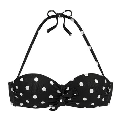 Maillots de bain Lascana Haut maillot de bain bandeau armaturé préformé Powder Noir FR 42C,FR 36C,FR 38B,FR 38C,FR 40B Dames Maillots de bain Lascana Haut maillot de bain bandeau armaturé préformé Powder Noir FR 42C,FR 36C,FR 38B,FR 38C,FR 40B Dames